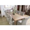 2.4m Reclaimed Teak Mexico Dining Table with 6 Latifa Chairs & 2 Armchairs - 0